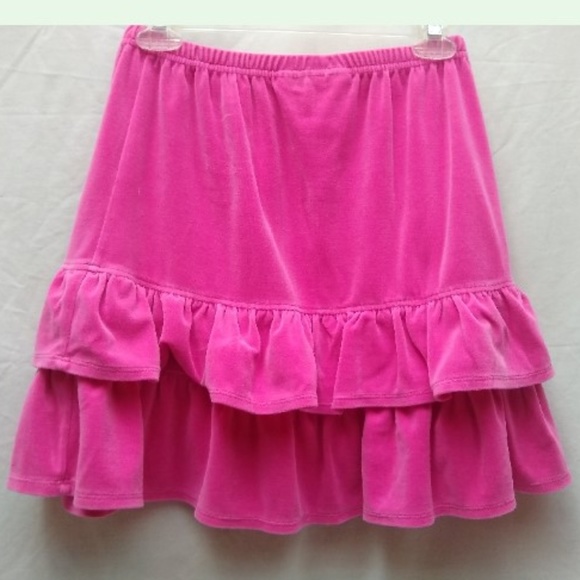 Hanna Andersson Pink Velour Skirt  150 / 12 - Picture 2 of 3